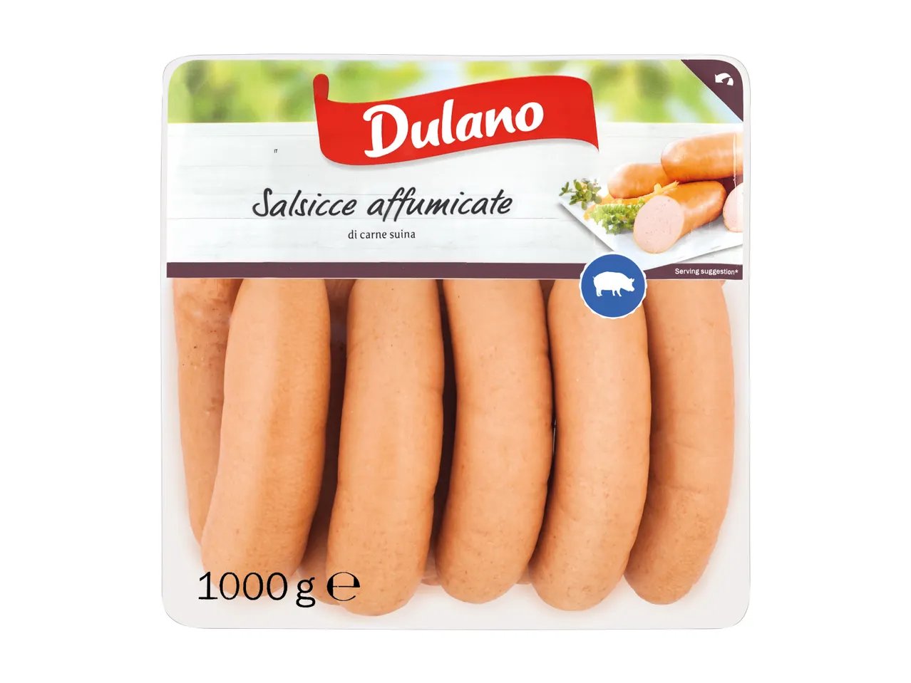 Wurstel affumicato di carne suina