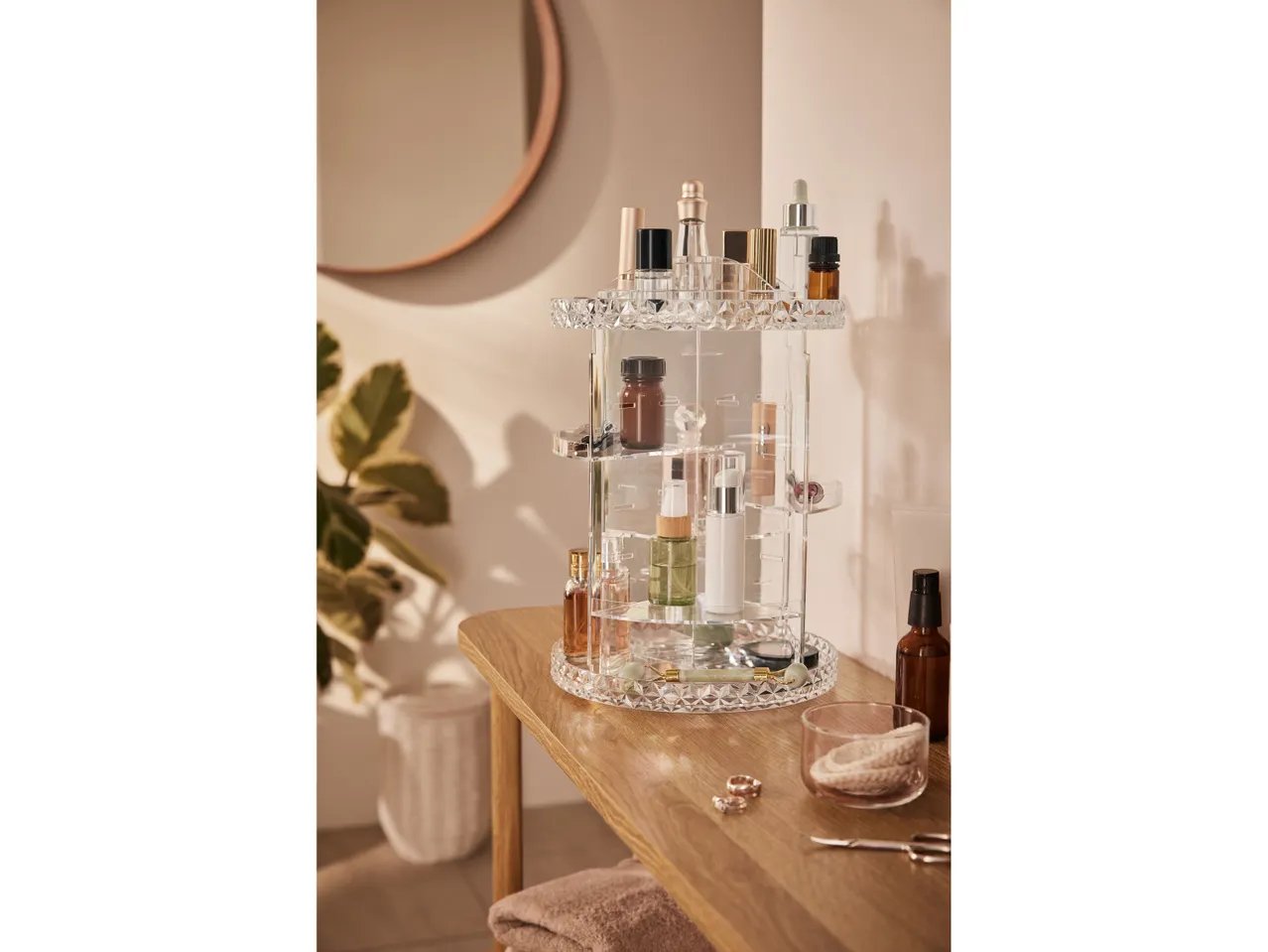 Organizer girevole porta cosmetici