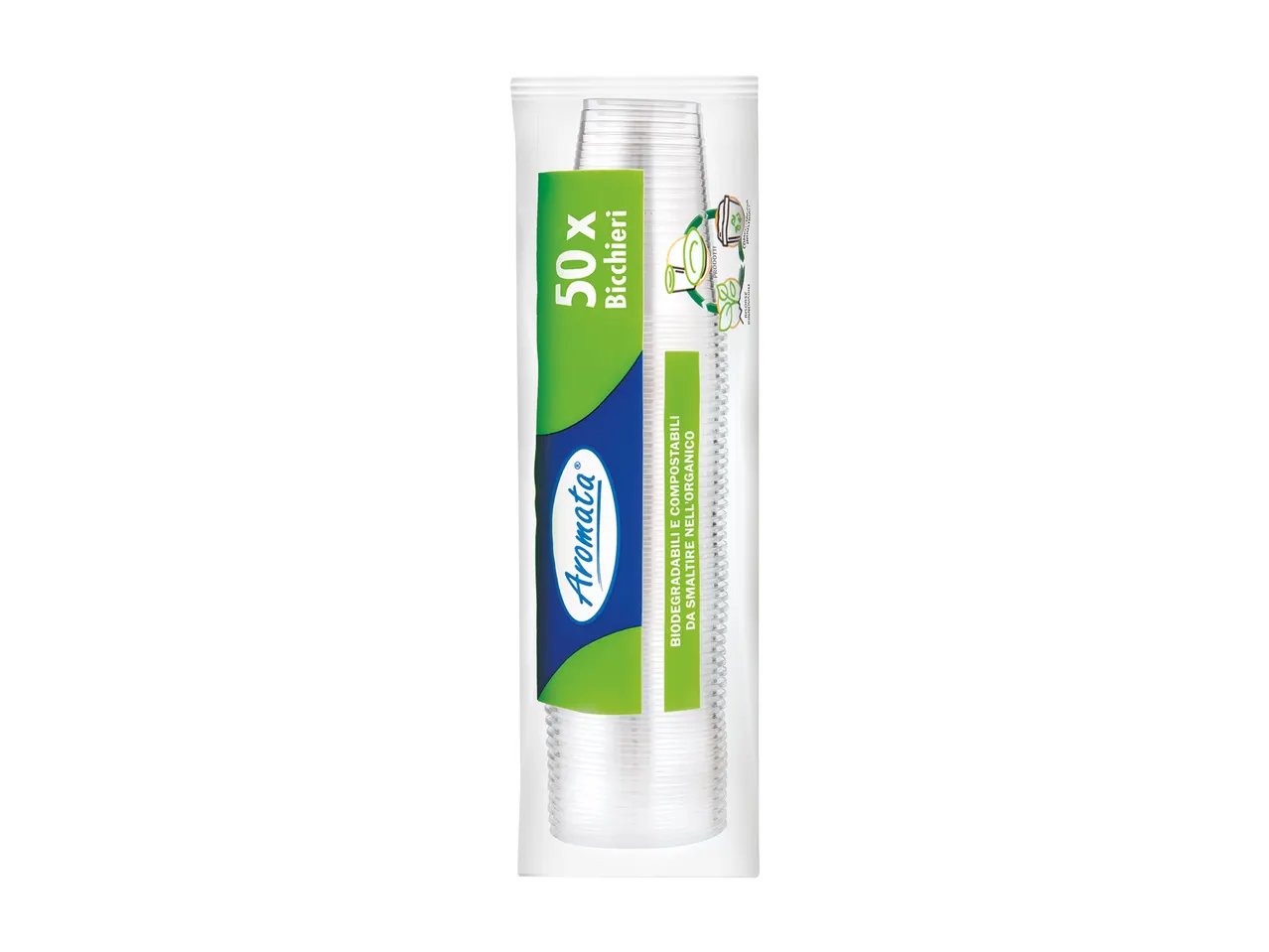 Bicchieri biodegradabili 200 cc