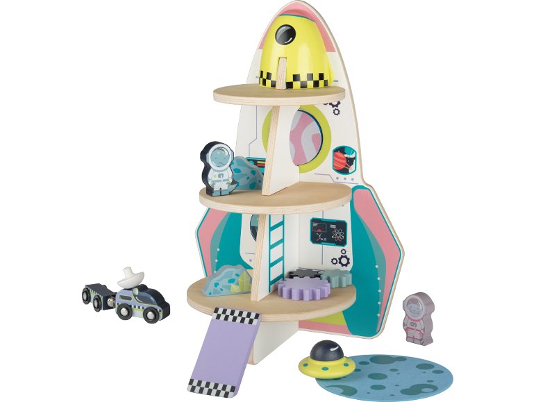 Gioco in legno con ripiani "Razzo"