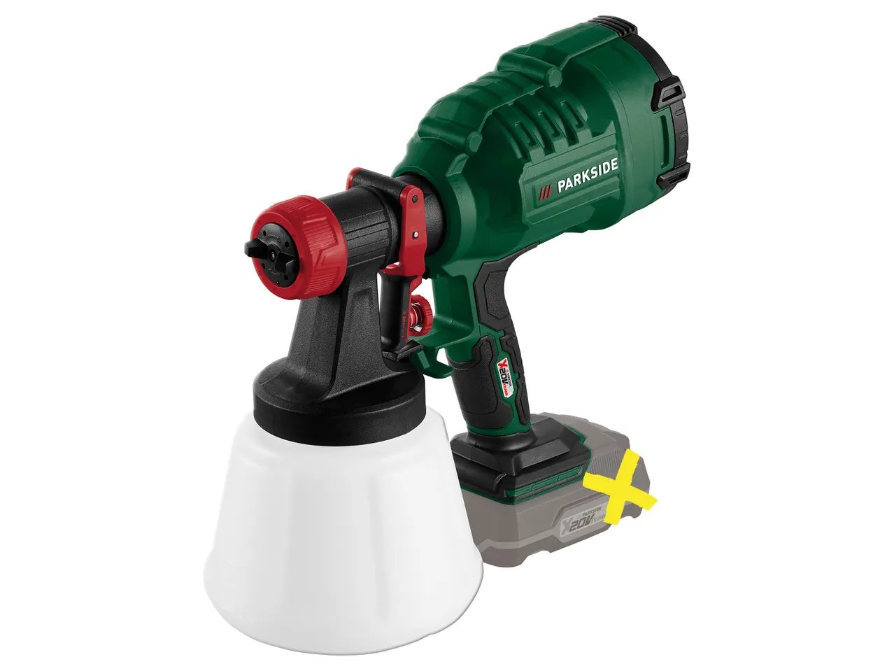 Pistola per verniciare ricaricabile