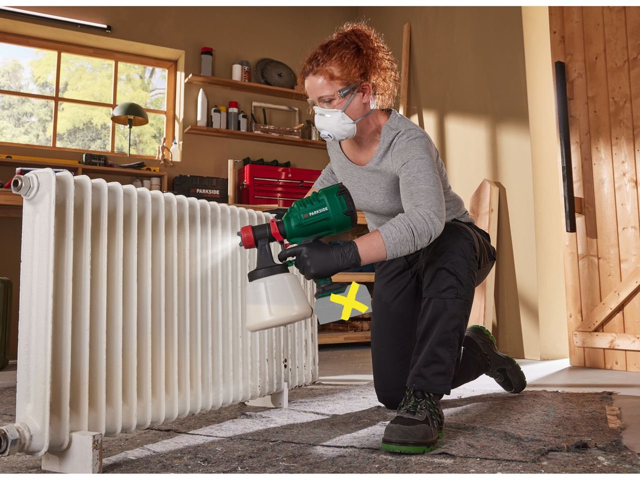 Pistola per verniciare ricaricabile