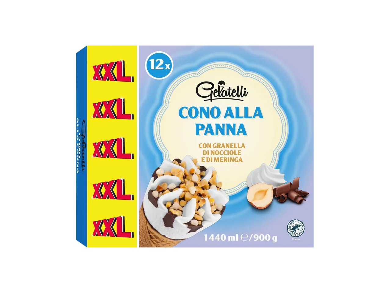 Coni gelato alla panna XXL