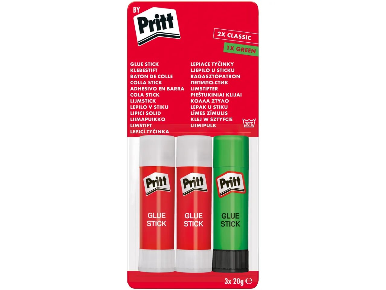 Colla stick, 3x20g o 5x10g