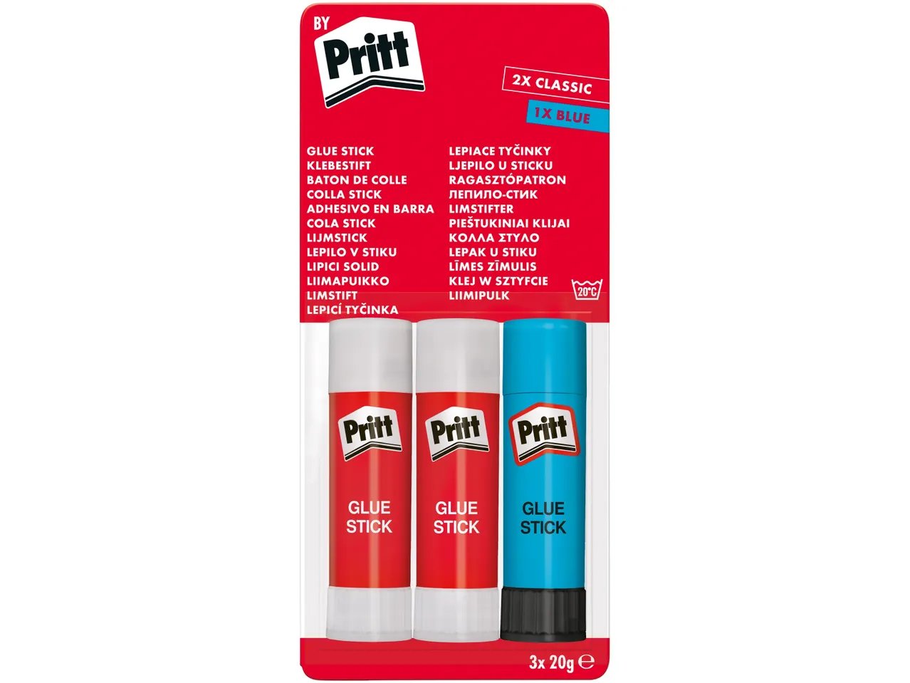 Colla stick, 3x20g o 5x10g