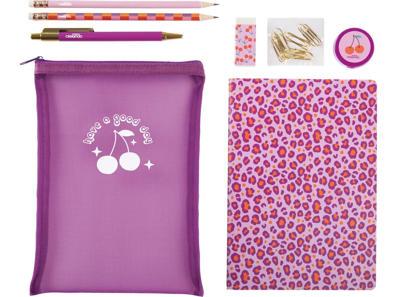 Set cancelleria, 17 pezzi