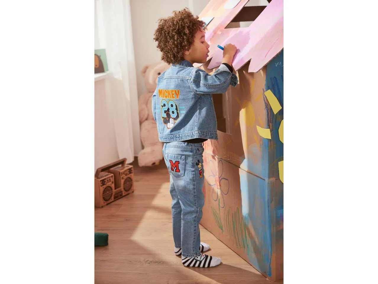 Jeans da bambini “Mickey Mouse, Minnie Mouse, Stitch”