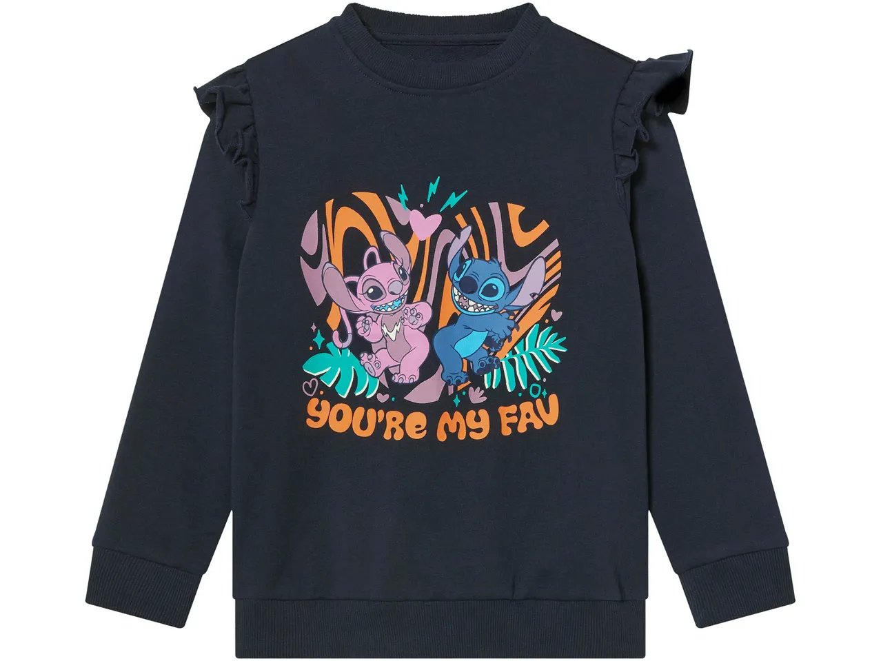 Felpa da bambina “Frozen, Minnie Mouse, Stitch”