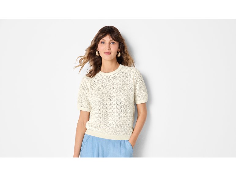 Pullover a manica corta da donna