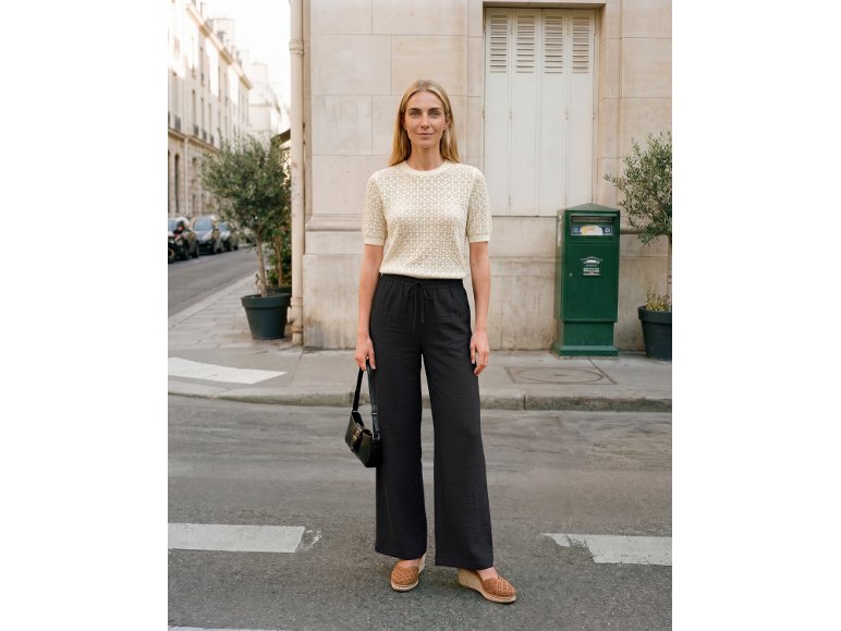 Pullover a manica corta da donna