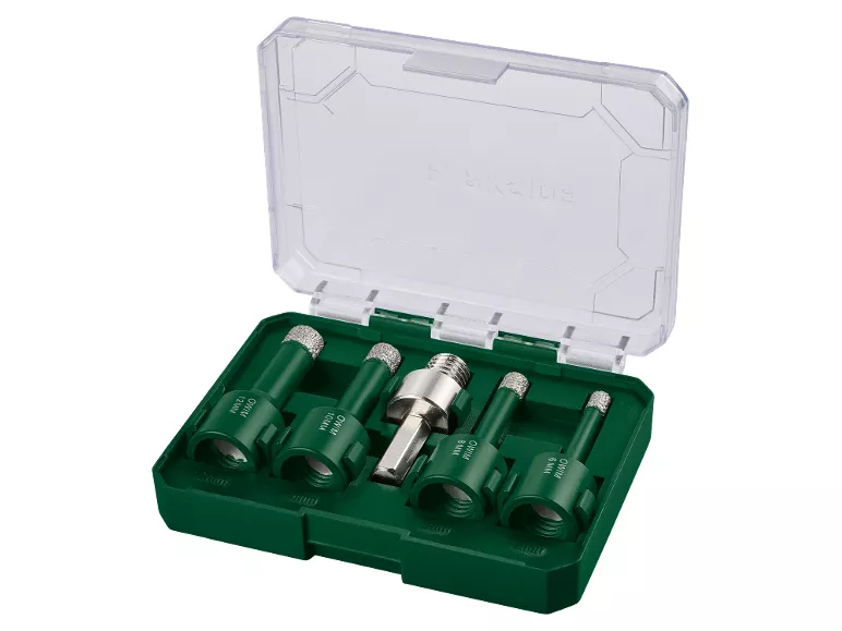 Set punte diamantate per piastrelle, 5 pezzi