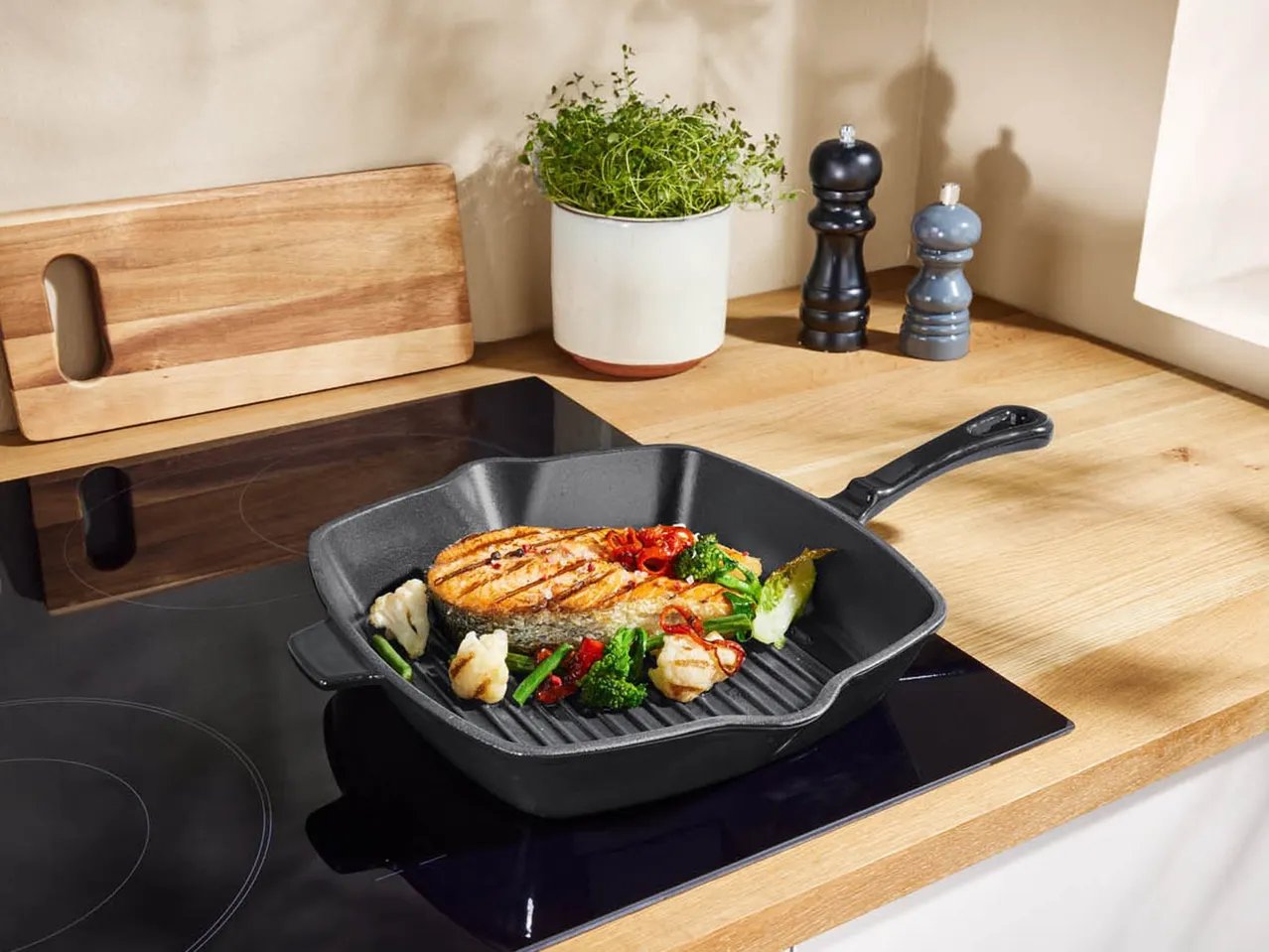 Bistecchiera in ghisa 24 cm