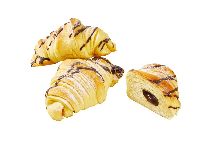 Brioche croissant con ripieno al cacao