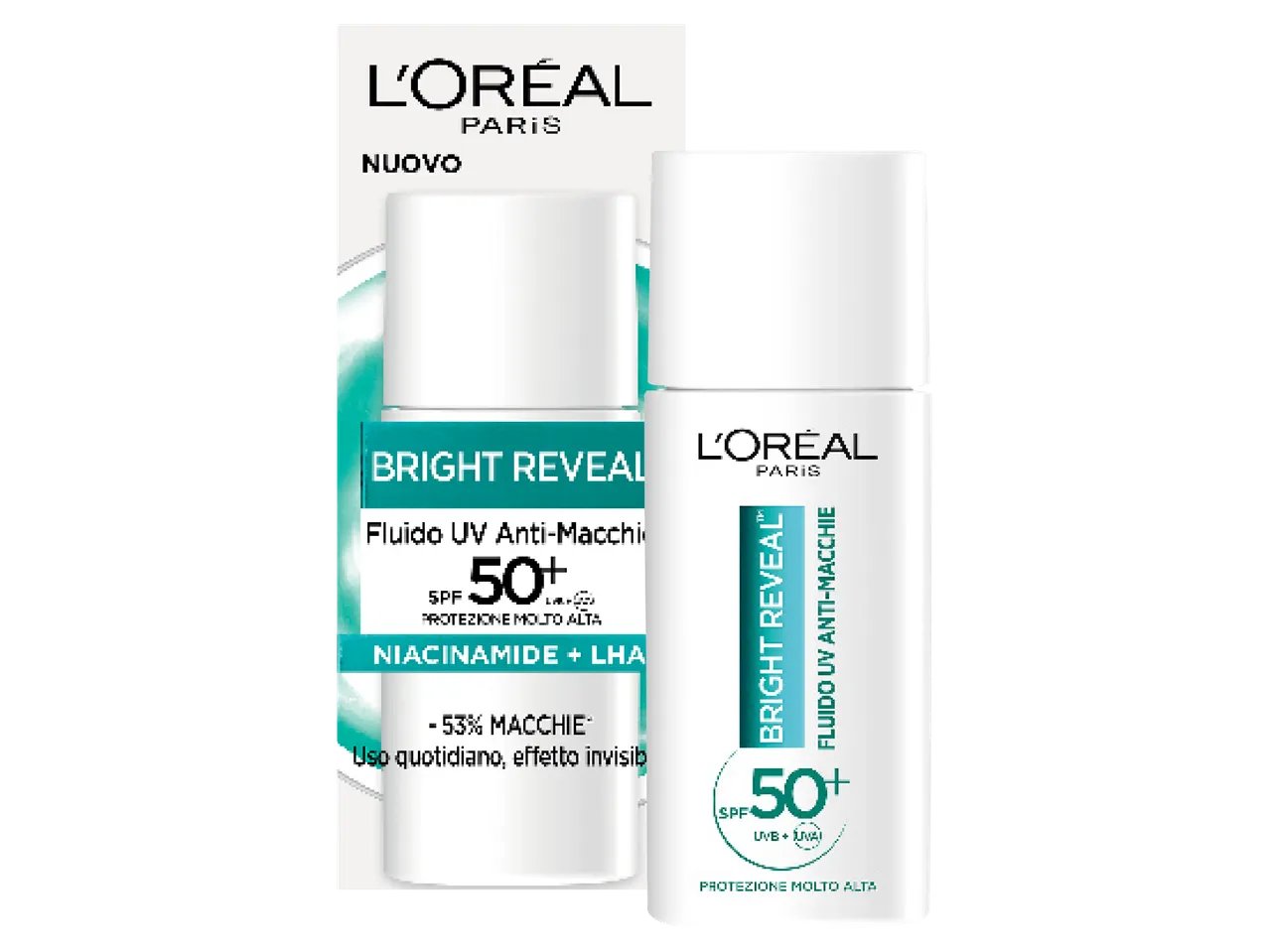 Bright Reveal fluido anti macchie UV SPF 50+