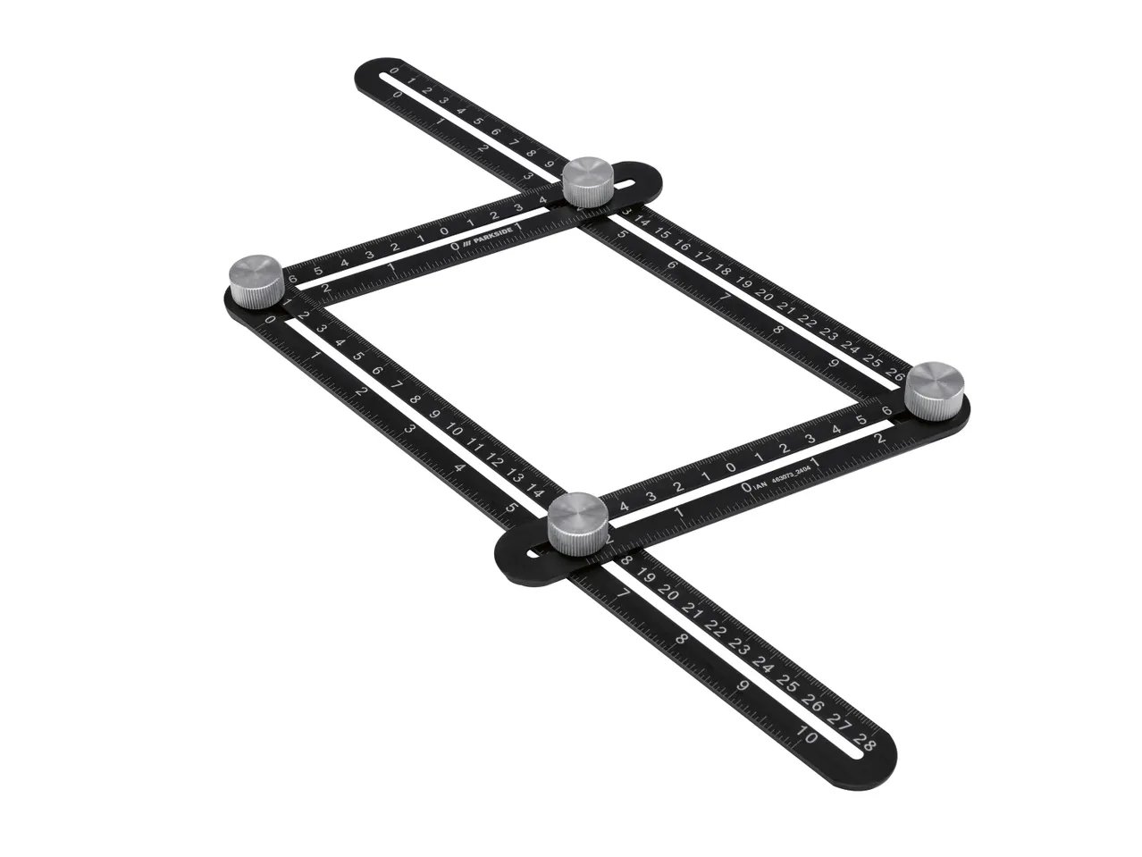 Righello multiangolo, scalimetro, squadra o staffa angolare