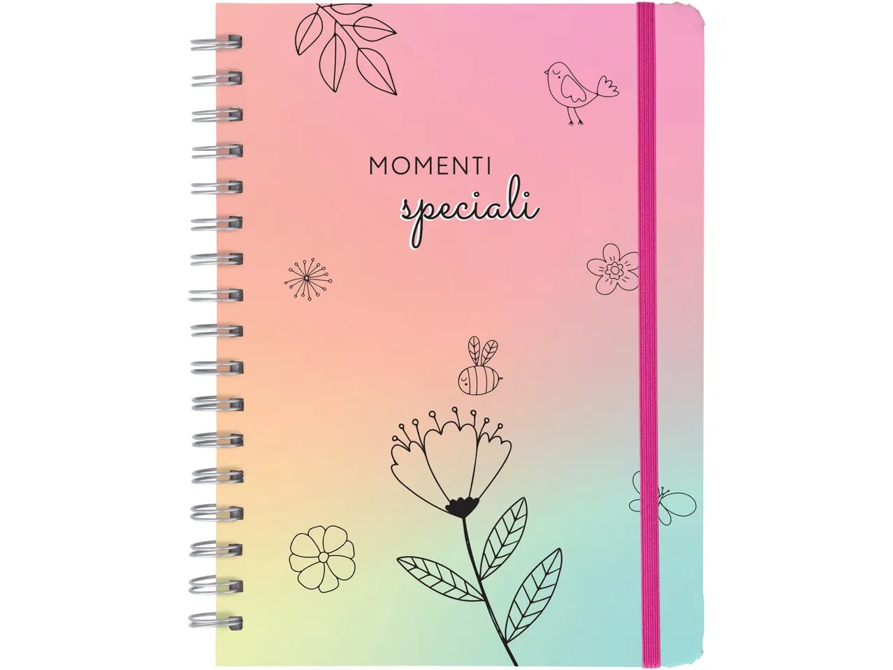 Agenda, diario scolastico o quaderno a spirale