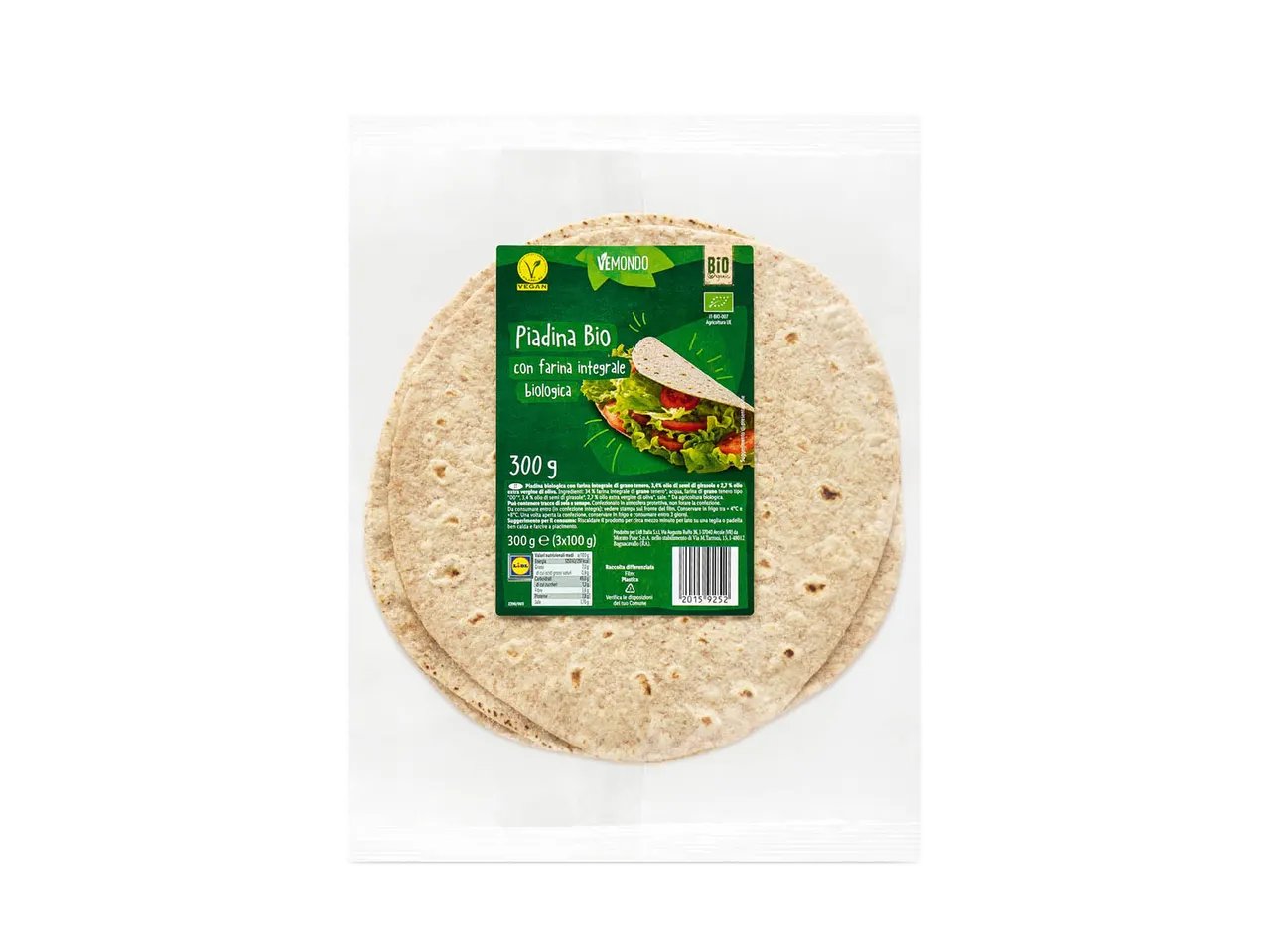 Bio Organic Piadina integrale biologica