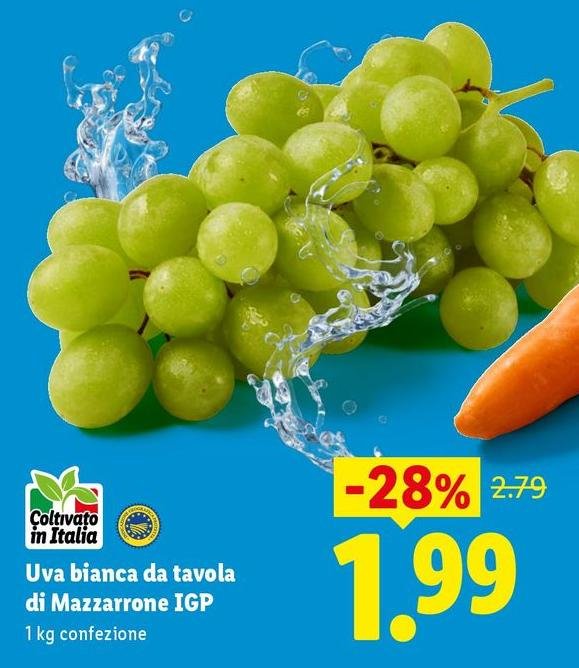 Uva Bianca Da Tavola Di Mazzarrone IGP