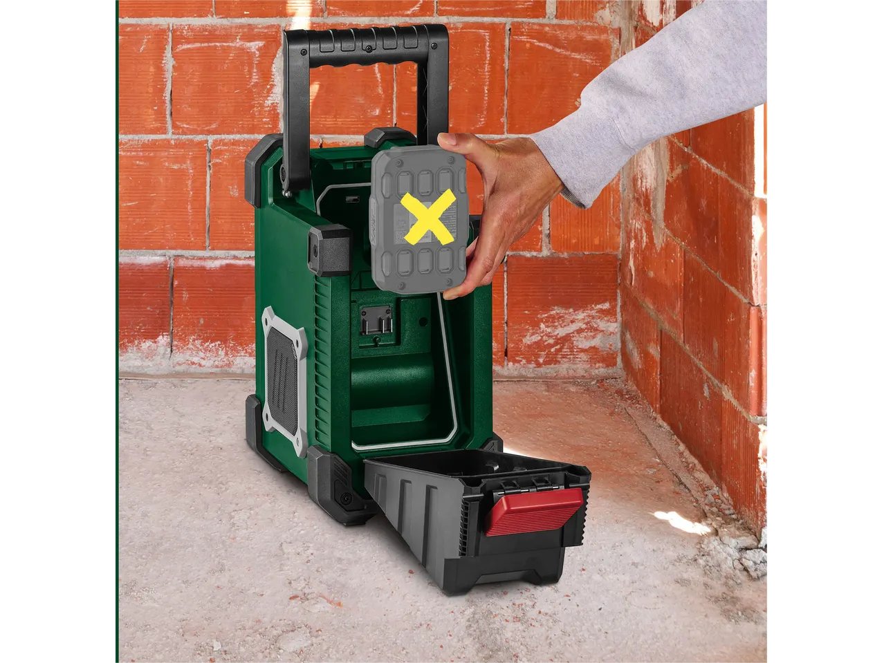 Radio da cantiere ricaricabile