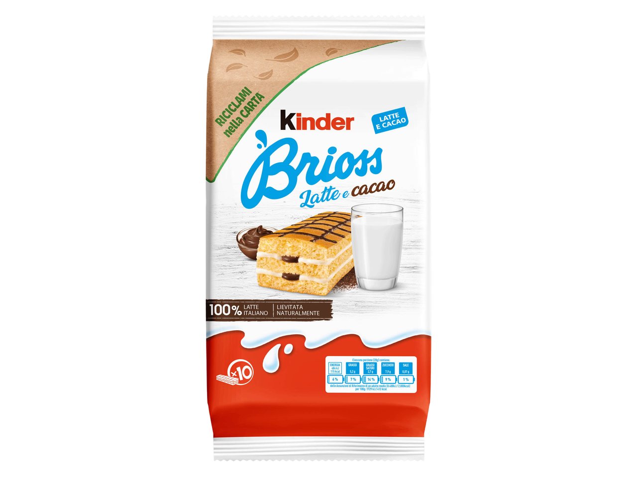Brioss Latte e cacao