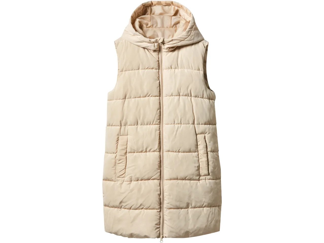 Gilet lungo imbottito da donna
