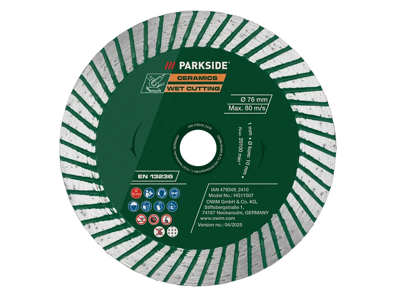 Mole per smerigliatrice angolare ø 76 mm