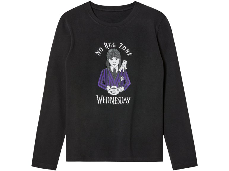 Maglia a maniche lunghe da bambina "Wednesday"
