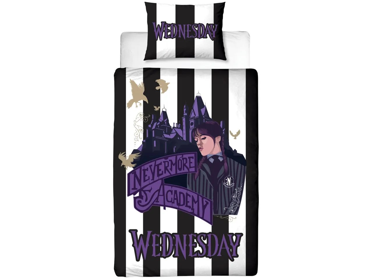 Parure copripiumino singolo “Wednesday”