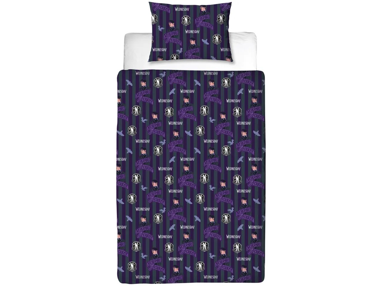 Parure copripiumino singolo “Wednesday”