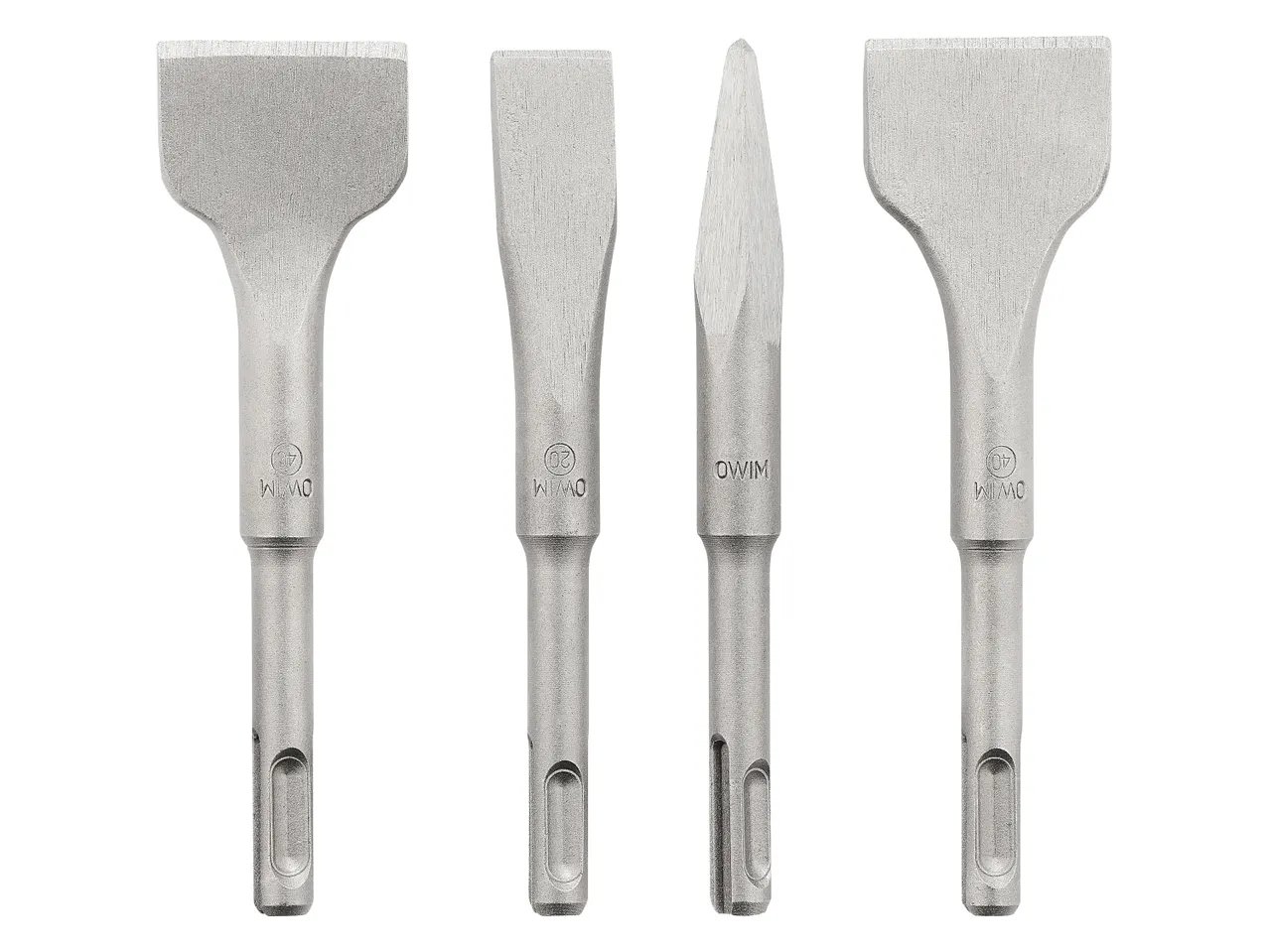 Set punte o scalpelli per trapano a percussione