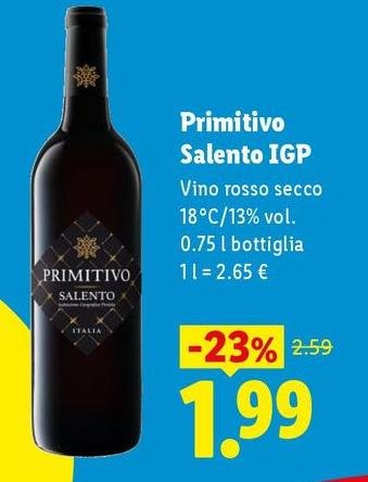 Primitivo Salento IGP