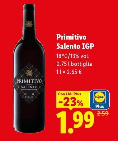 Primitivo Salento - IGP