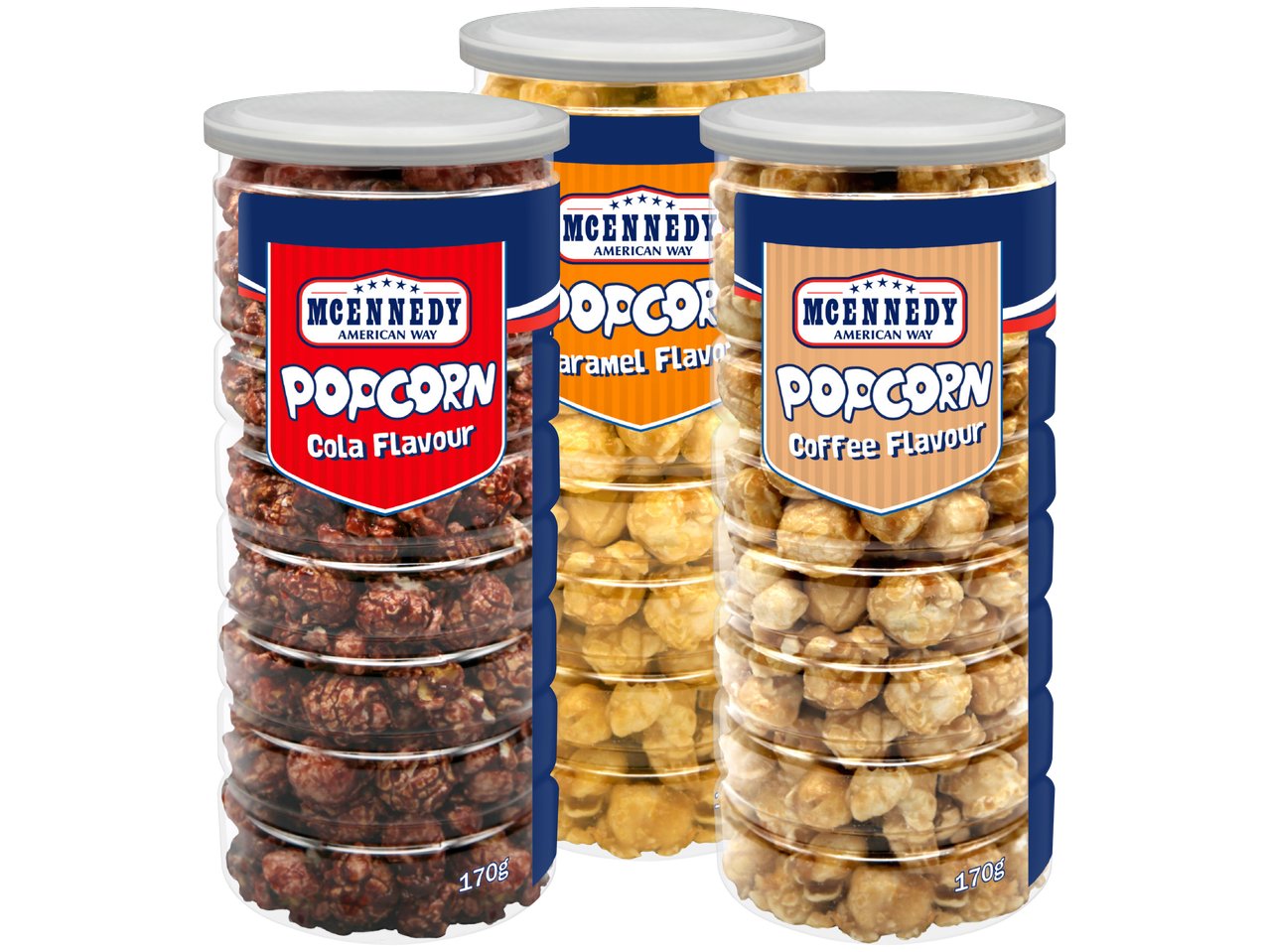 Popcorn in diversi gusti