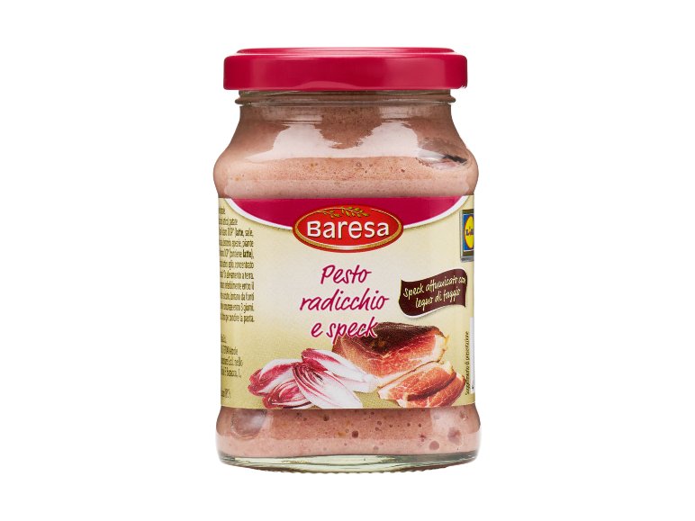 Pesto radicchio e speck