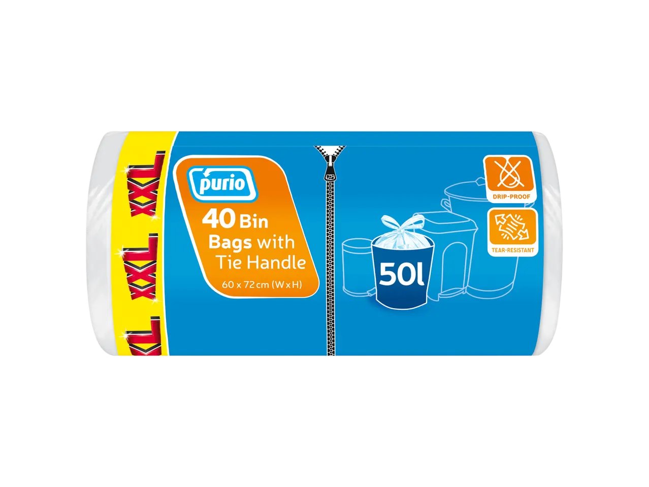 Sacchetti per rifiuti con maniglie