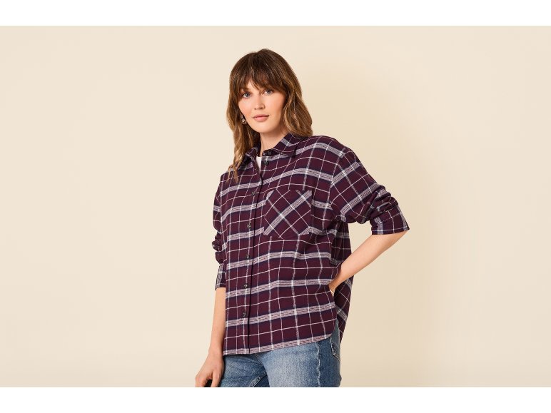 Camicia in flanella da donna