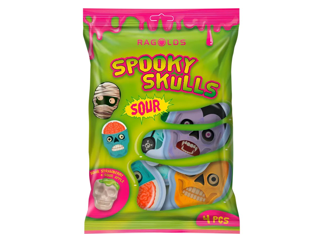 Caramelle a forma di teschi