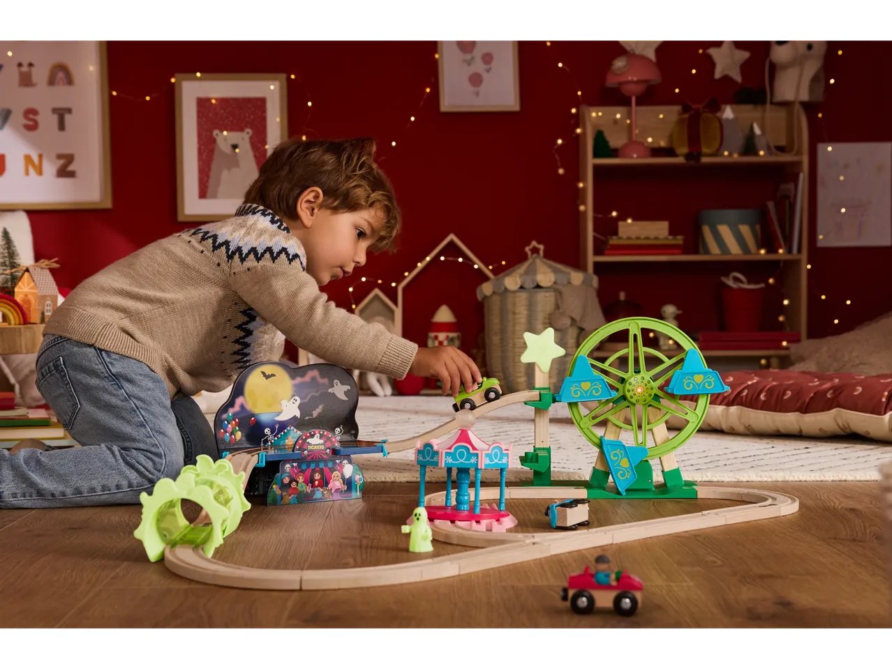 Pista in legno “Luna park o Cantiere”