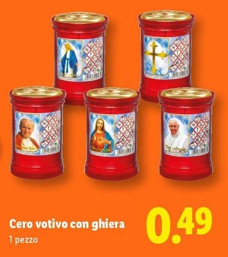 Cero Votivo Con Ghiera