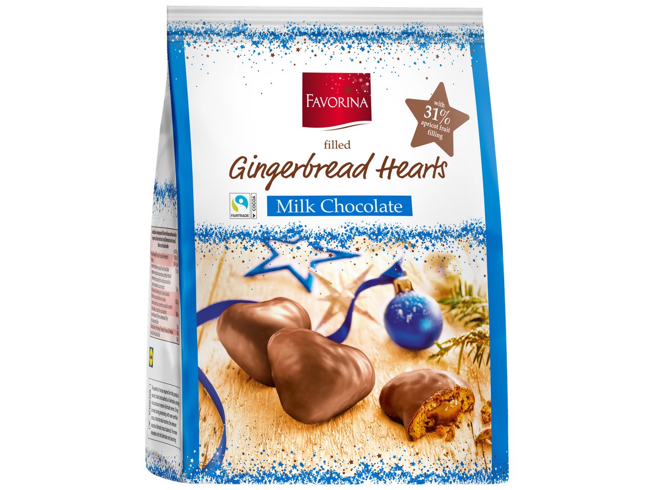 Cuori di pan speziato con ripieno al gusto di frutta