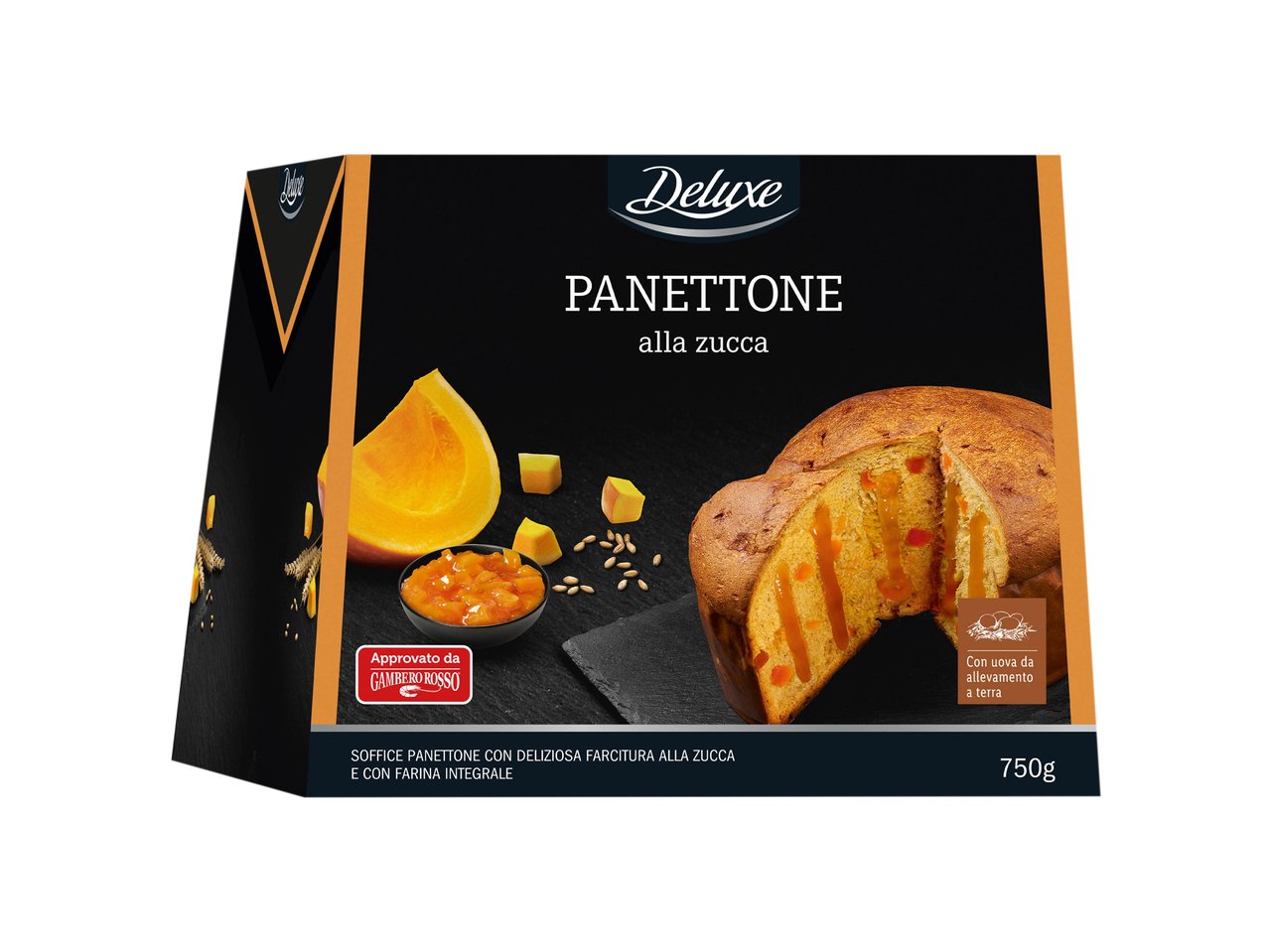 Panettone alla zucca con farina integrale