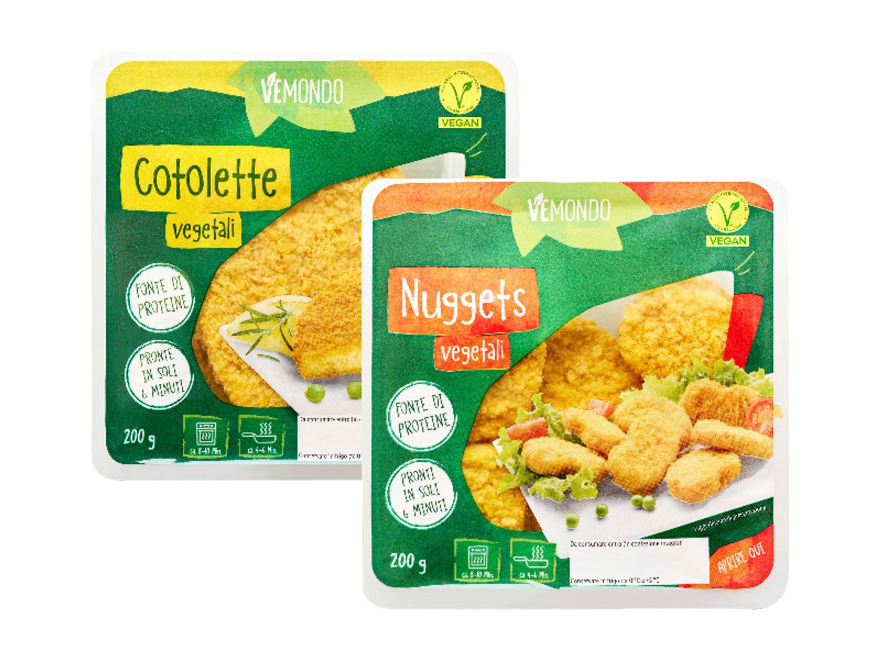 Cotolette o nuggets vegetali