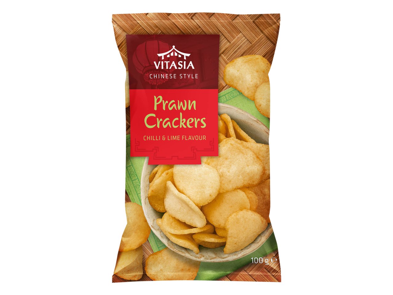 Snack ai gamberi gusto peperoncino e lime