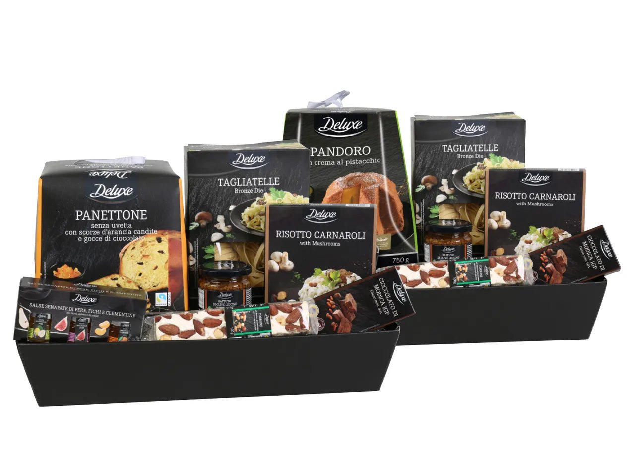 Cesto Natalizio con Panettone o con Pandoro