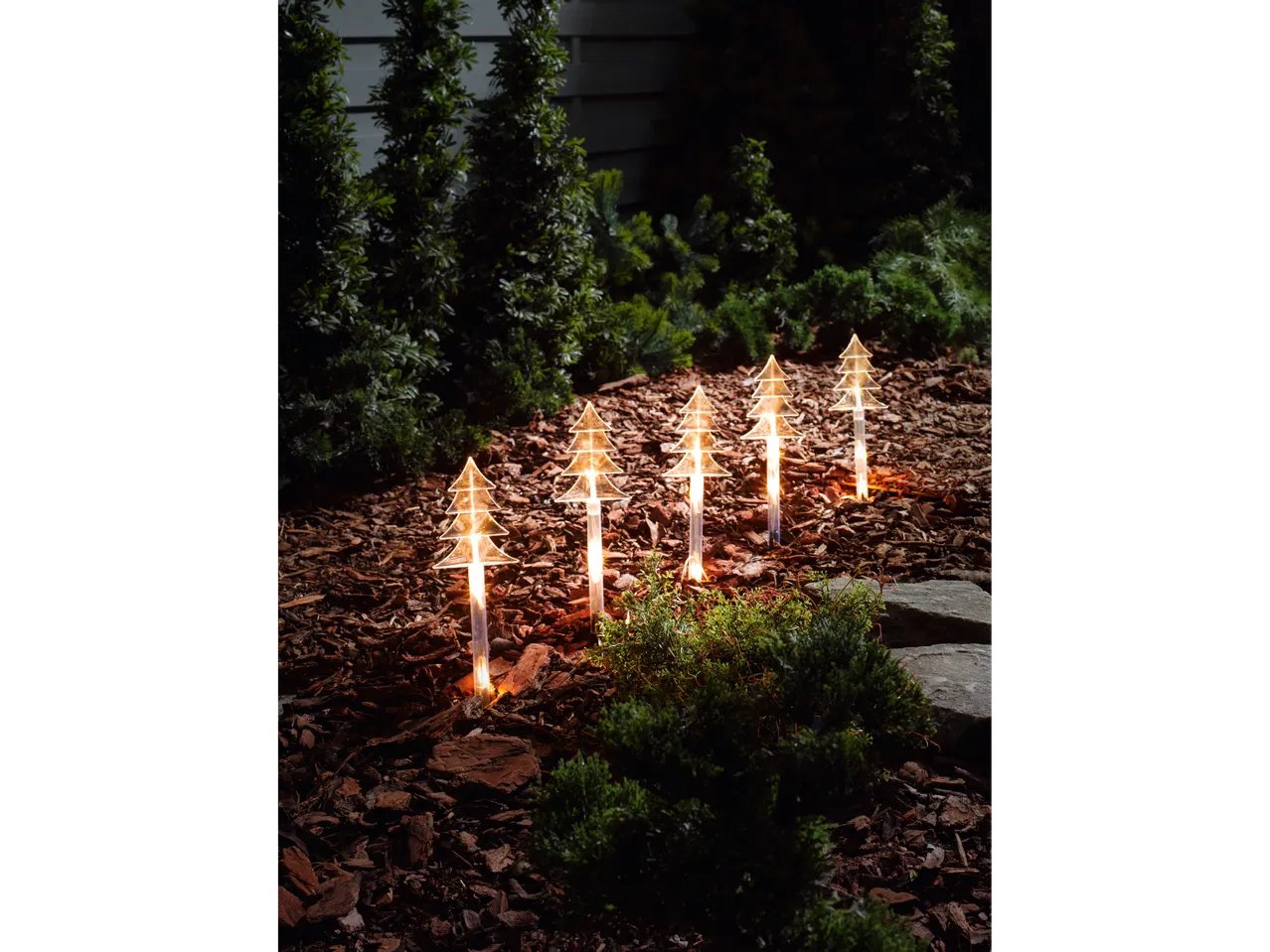 Luci LED decorative con picchetto, 4 o 5 pezzi