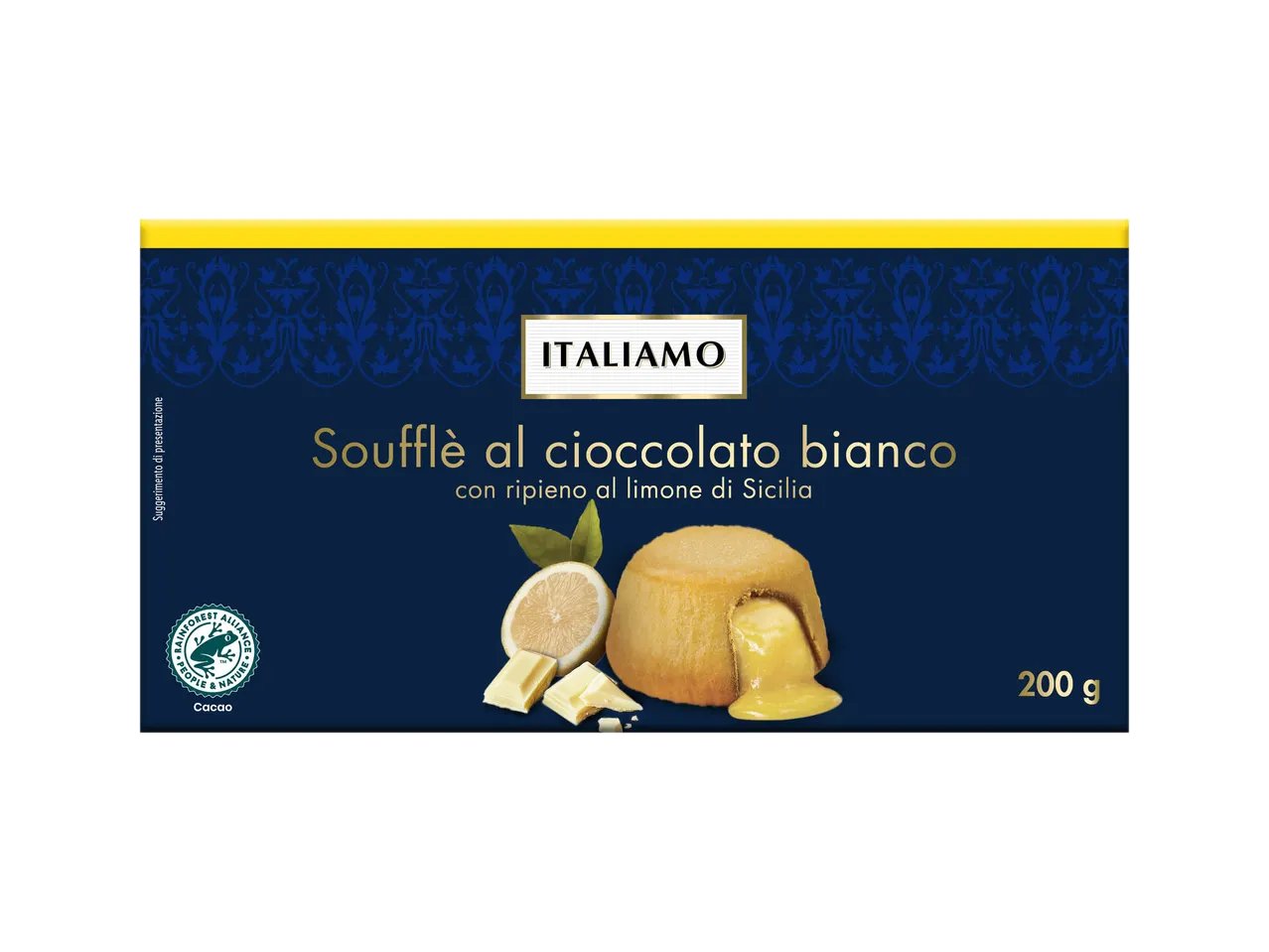 Soufflè al cioccolato bianco