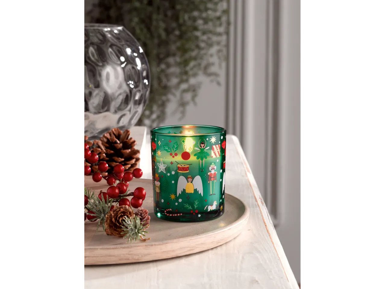 Candela o candela profumata in vasetto di vetro