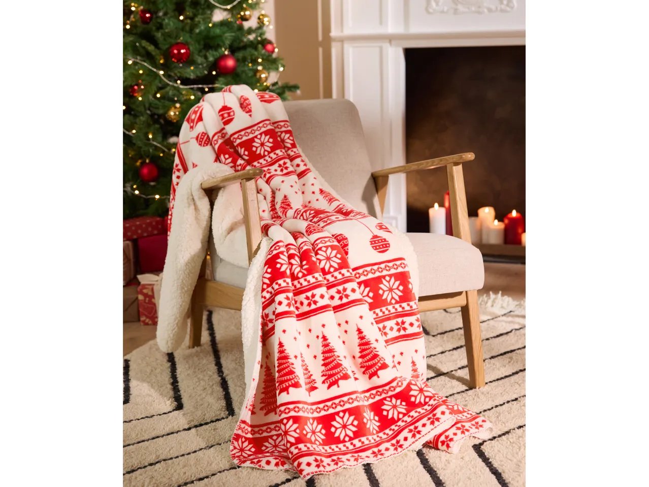 Plaid natalizio 140x180 cm