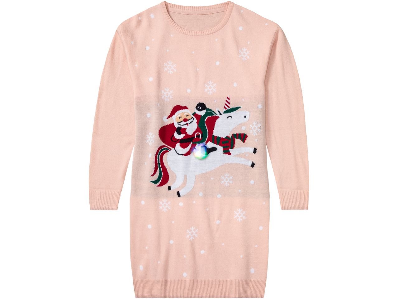 Vestito natalizio con LED da bambina