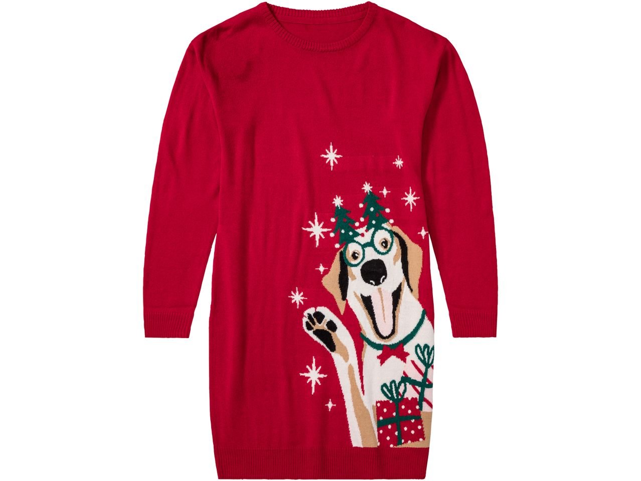 Vestito natalizio con LED da bambina